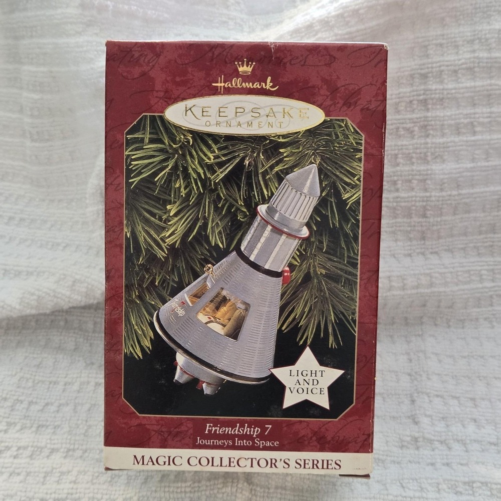 Hallmark Keepsake Friendship 7 Journeys Into Space Magic 1997 Light Voice